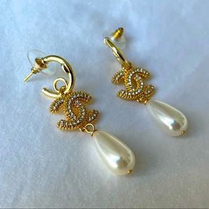 Chanel Pearl Drop Earrings